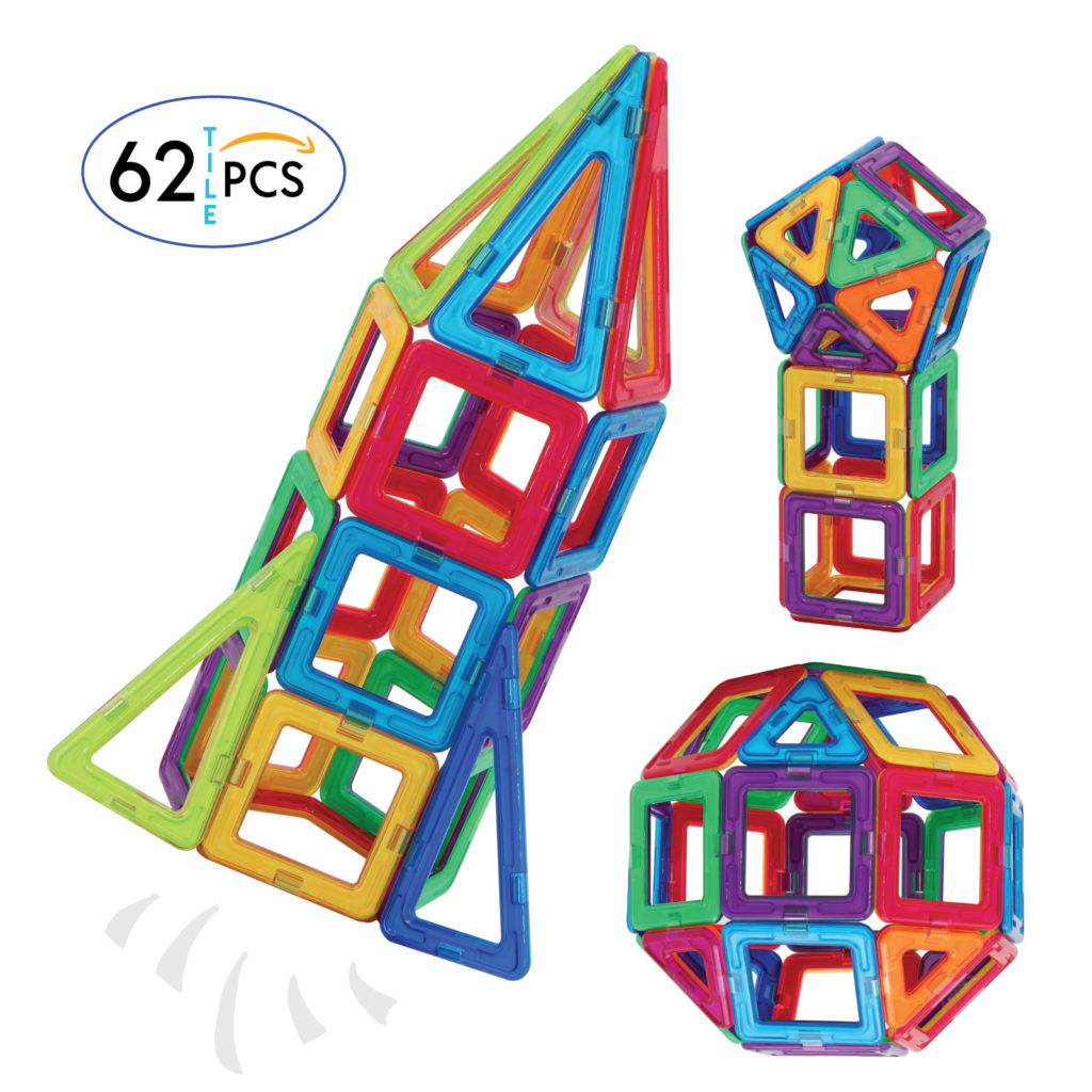 Magnetic Tiles - 62 Piece Set - Trendline Brands LLC